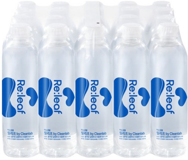 크린랩 릴리프 미세플라스틱 없는 생수, 20개, 500ml
