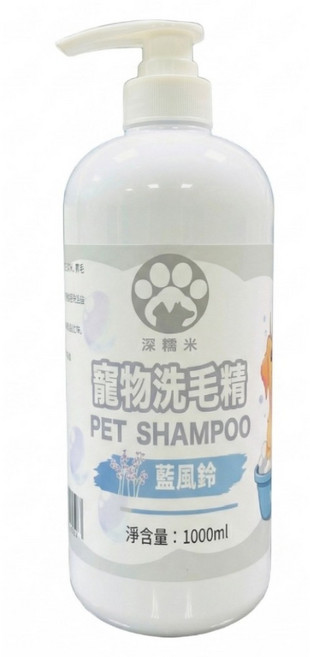 潔糯米 全犬洗毛精 藍風鈴, 1個, 1L