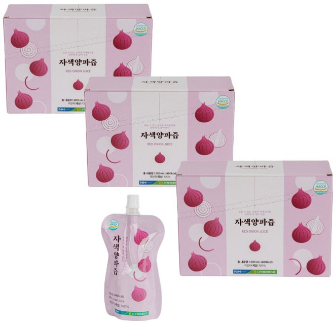 나주배 원예농협 황토밭에서 자란 자색양파즙 10p, 3개, 1.2L