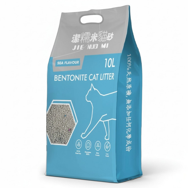 台灣 JIE NUO MI 潔糯米貓砂 鈉基貓砂, 7kg, 1個, 海洋