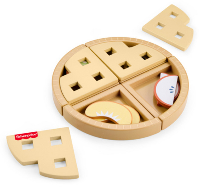 fisher-price 費雪 木製水果派, 混和顏色, 1個