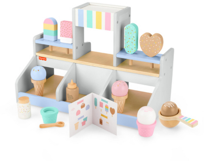 fisher-price 費雪 木製角色扮演, 冰淇淋, 1個