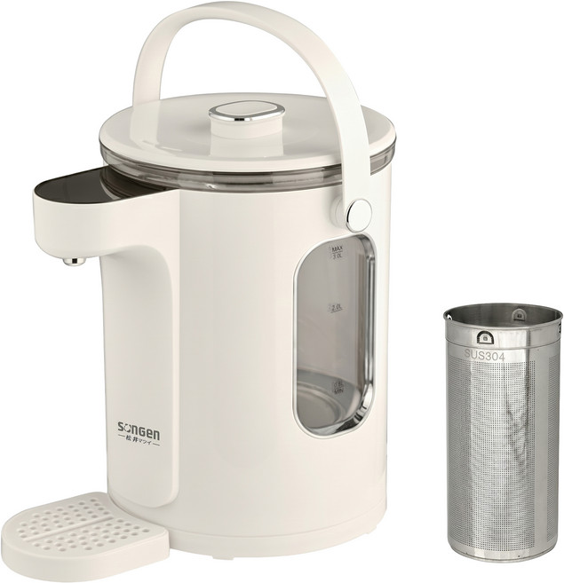 SOnGEn 松井 可分離式水箱智能溫控玻璃電熱壺 附不鏽鋼濾茶網, SG-257HP