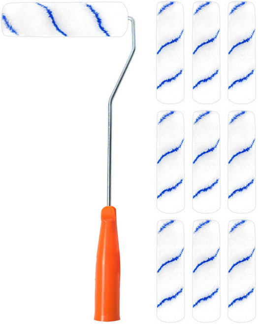 World Clean Easy 長柄油漆滾筒架 + Easy 補充蕊 10入組