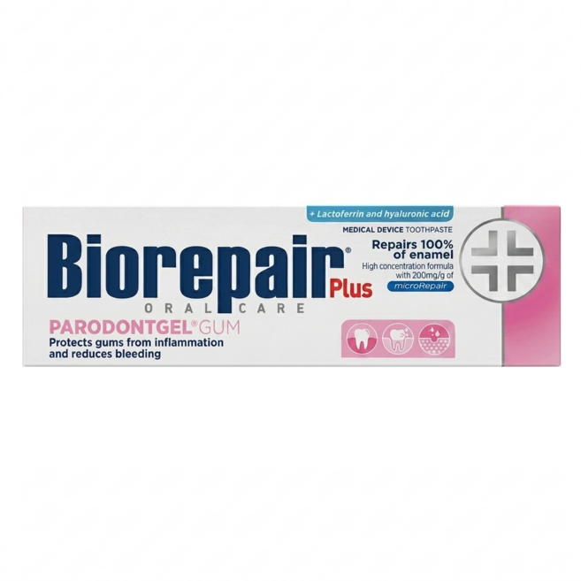 Biorepair 貝利達 護齦加強型牙膏 粉色, 1個, 75ml
