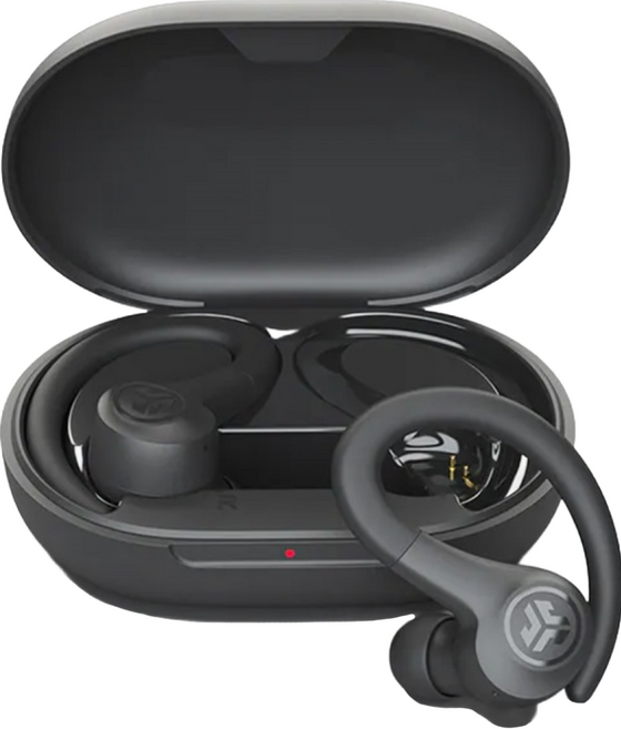 美國 JLAB Wireless 耳掛式 無線耳機 3 EQ Modes Voice Assistant Support Single/Dual Ear Mode 44H Playtime 消光黑 GO SPORT+