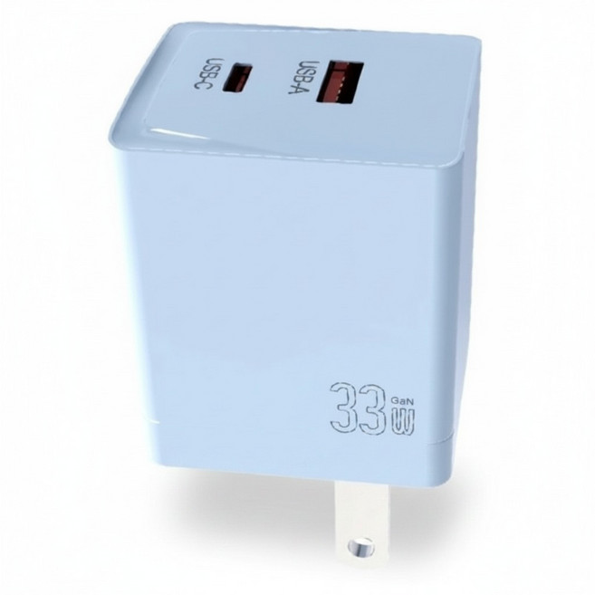VOORCA 33W氮化鎵充電器 VO33WB-1C1A, 淺藍色, 1個