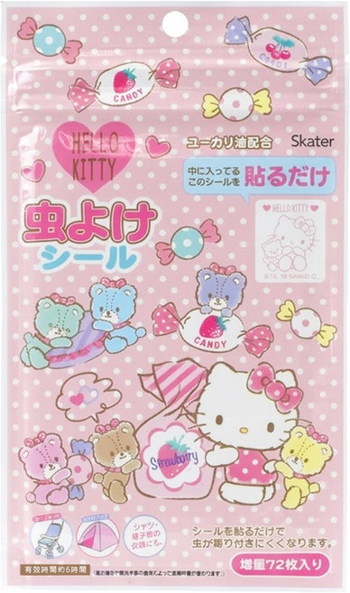 Skater KITTY 防蚊貼片, 1套, 72片