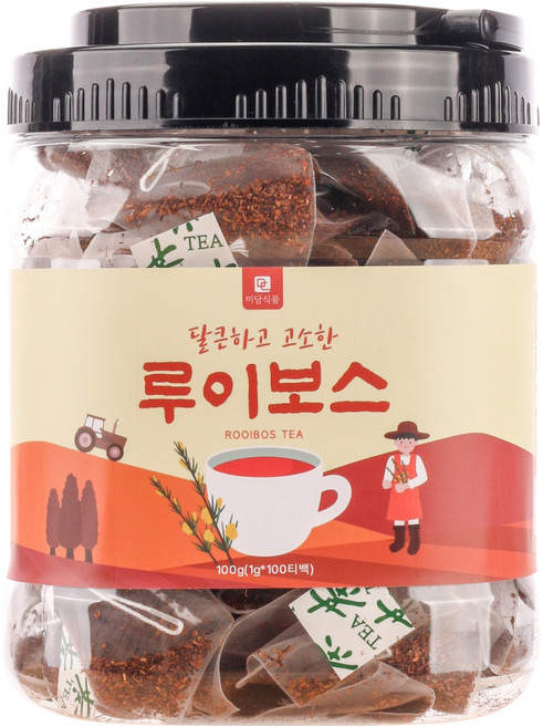 미담식품 루이보스 차 삼각티백, 1개, 100개입, 1g