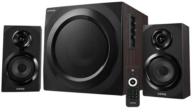 Kinyo 藍牙多媒體音箱 50W 2.1聲道 附遙控器, 黑色, KY-1882