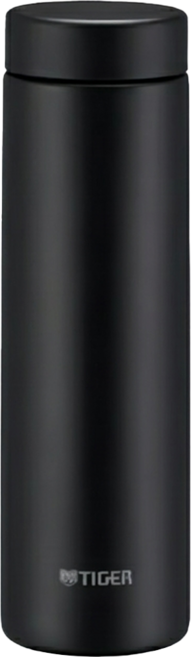 TIGER 虎牌 夢重力旋蓋雙層不鏽鋼輕量保溫瓶 MMZ-W050, 曜岩黑, 1個, 500ml