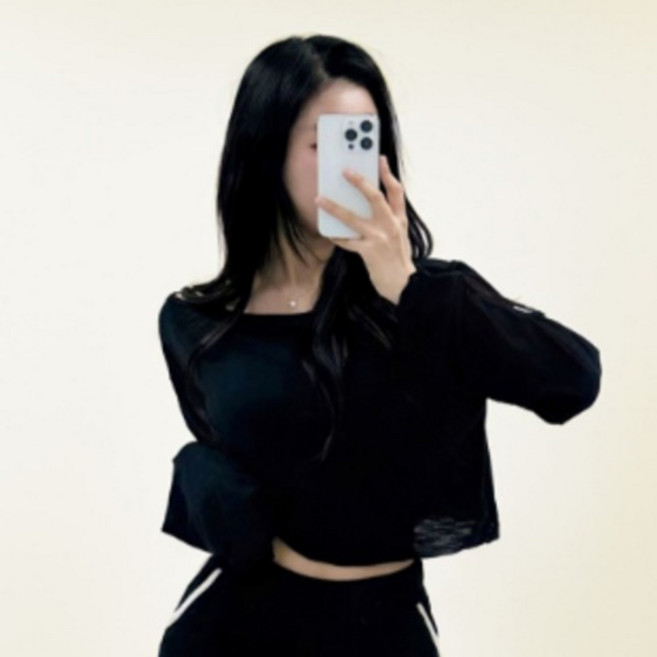 Dear J 女款竹節棉罩衫 薄款長袖短版T恤