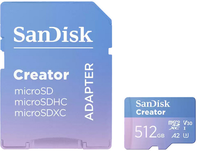 SanDisk 晟碟 Creator microSD UHS-I 記憶卡 SDSQXAV-512G-GN6MS, 1個, 512GB
