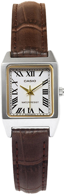 CASIO 卡西歐 女用皮革錶帶簡約手錶 LTP-V007L-7B2
