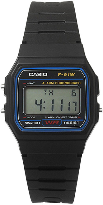 CASIO 卡西歐 軍人 學生 運動 數位手錶 F-91W-1