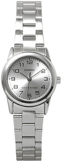 CASIO 卡西歐 女用指針式金屬手錶 LTP-V001D-7B