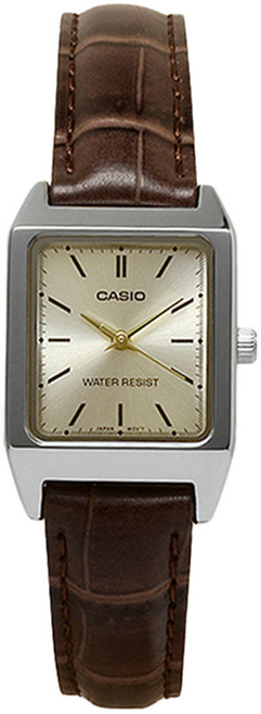 CASIO 卡西歐 女用皮革手錶 LTP-V007L-9E