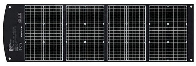 emirai 便攜式太陽能充電板 120W, 黑色, 1個