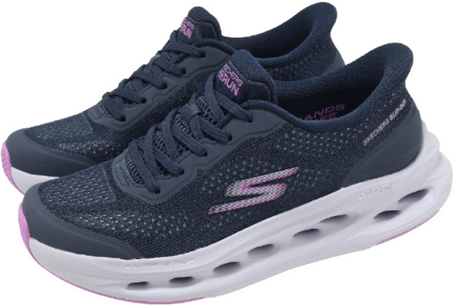 SKECHERS 女款 GO RUN MAX CUSHIONING GLIDE-STEP 運動鞋 129403NVPR