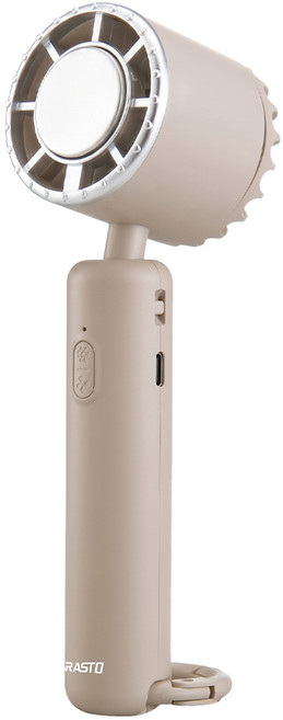 RASTO RK18 MIT 製冷TES半導體頸掛摺疊手持掛勾風扇, 米色, R-PCF018