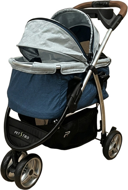 PETSTRO PSTAR系列 阿波羅號寵物推車 三輪車 分離式 全車鋁管 902, 冰島藍, 1個