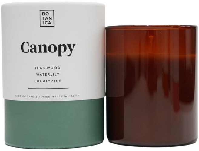 BOTANICA 手工香氛蠟燭, 1件, 221ml, Canopy 柚木苔癬