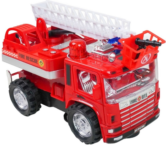 Toyto LED 可動 119 消防車玩具, 紅色, 1個