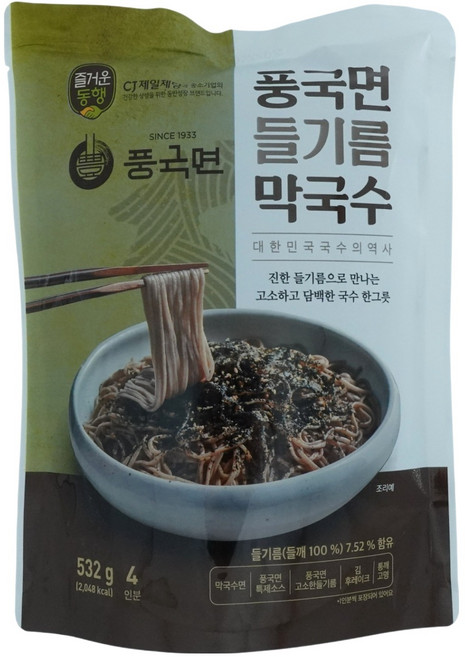 풍국면 들기름 막국수 4인분, 532g, 1개