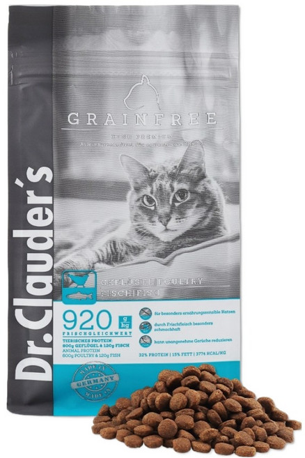 닥터클라우더 고양이 하이 프리미엄 그레인프리 닭+오리 사료, 1개, 1.5kg
