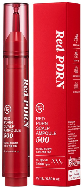 TS 레드 PDRN 스칼프 두피 앰플 500, 1개, 15ml