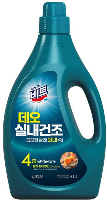 비트 데오 실내건조 블루밍가든 액상세제 일반드럼 겸용 본품, 1개, 3L