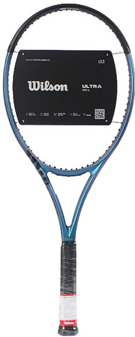 윌슨 울트라 V4 100L 16x19 라켓 4(1/4) 280g, 블루, 1개