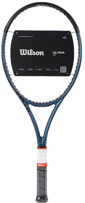 윌슨 울트라 V4 100 16x19 라켓 4(1/4) 300g, 블루, 1개