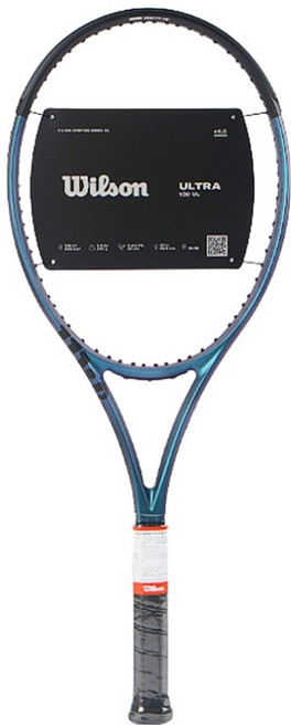 윌슨 울트라 V4 100UL 16x19 라켓 4(1/8) 260g, 블루, 1개