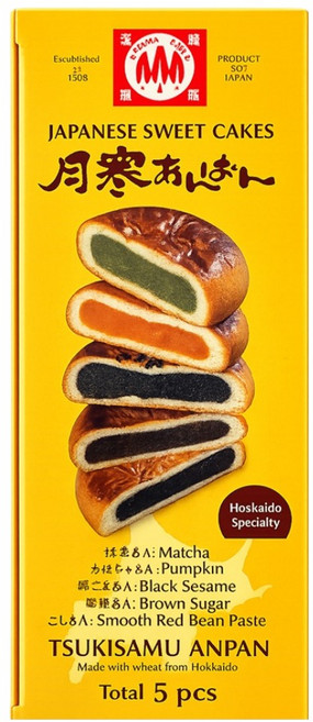 HONMA SEIKA 月工房 北海道紅豆麵包 65g x 5種套組