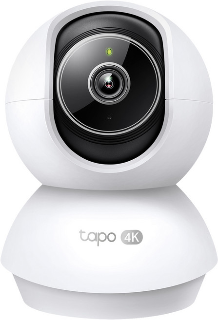 tp-link 4K 800萬畫素 AI偵測 360度旋轉 無線網路Wi-Fi監視器, 1個, Tapo C250