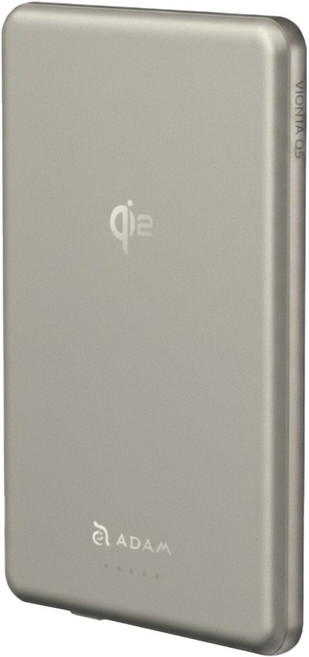 ADAM elements 亞果元素 Qi2 超輕薄行動電源 5000mAh Type-C, 鈦色, VIONTA Q5