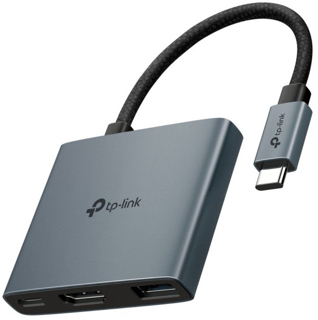 tp-link Type-C 3合1多功能HUB轉接器 UH3020C, 灰色, 1個