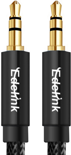 DTAudio 3.5mm AUX 立體聲 麥克風 音源線 5M, 黑色, 1個, P4-LINE-A5