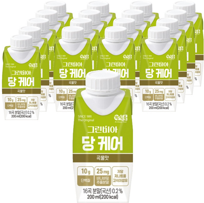 그린비아 당케어 곡물맛, 200ml, 18개