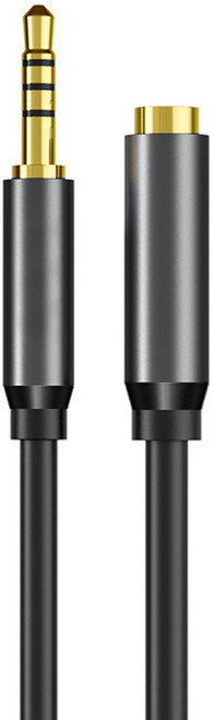 DTAudio 3.5mm音源延長線 公對母 0.5M, 黑色, 1個, P4-LINE-B1