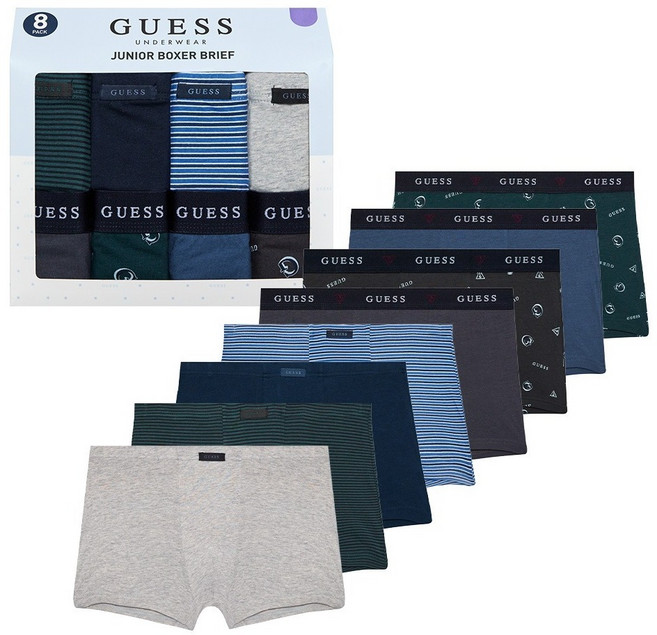 GUESS UNDERWEAR 青少年四角褲8件組