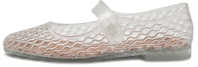 JACK&JILL 女款輕便舒適透明日常果凍鞋 JB6336S, 白色, 235