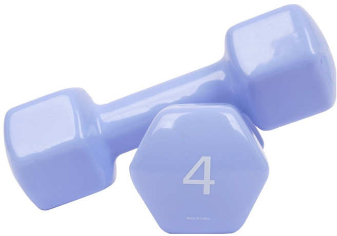 아이워너 뷰티 육각 덤벨, 4kg, 2개