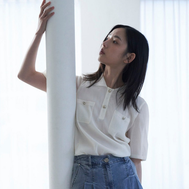 Olivia Lauren 質感拼接襯衫 VOCNS6M5121