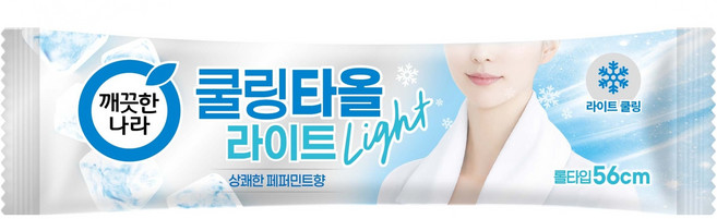 깨끗한나라 페퍼민트 쿨링타올 라이트, 18g, 1개