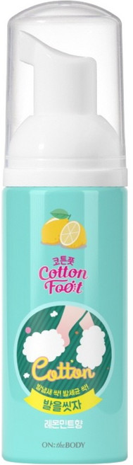 온더바디 코튼풋 발을 씻자 여행용 미니 풋샴푸 레몬민트향, 50ml, 1개입, 1개