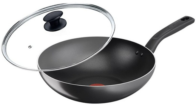 Tefal 特福 尼斯系列 不沾小炒鍋 + 玻璃蓋 B4971924, 1個, 28cm