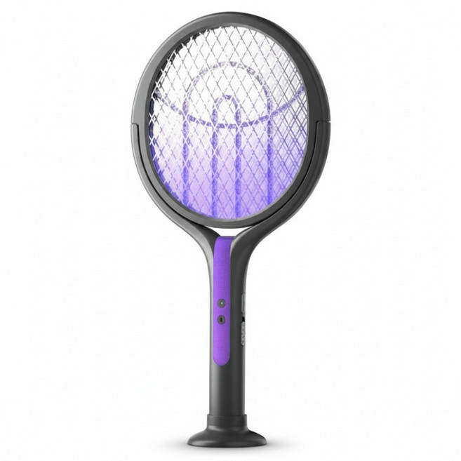 Couselect 可貼牆旋轉充電式電蚊拍, 紫色