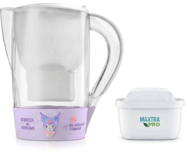 BRITA 公司貨 Marella 馬利拉濾水壺 + 濾心 三麗鷗酷洛米聯名限定款 3.5L, 白色, 1個